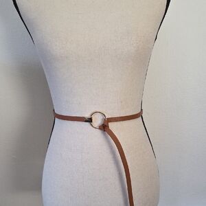 Thin Brown Waist Belt